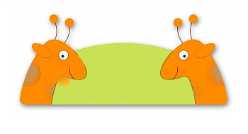 Настенная декорация Два жирафа