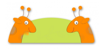 Настенная декорация Два жирафа