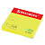 Блок самоклеящийся (стикеры), BRAUBERG, НЕОНОВЫЙ, 76х76 мм, 90 листов, желтый, 122702