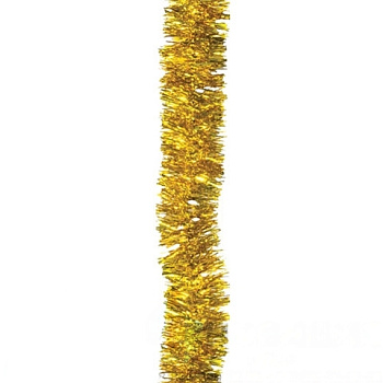 Мишура 1 штука, диаметр 50 мм, длина 2 м, золото, 5-180-5