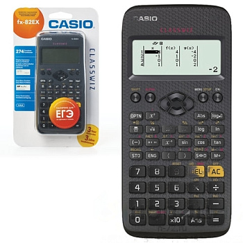Калькулятор инженерный CASIO FX-82EX-S-ET-V (166х77 мм), 274 функции, батарея, сертифицирован для ЕГЭ, FX-82EX-S-EH-V