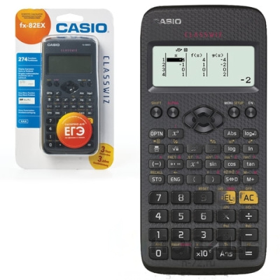 Калькулятор инженерный CASIO FX-82EX-S-ET-V (166х77 мм), 274 функции, батарея, сертифицирован для ЕГЭ, FX-82EX-S-EH-V