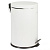 Ведро-контейнер для мусора (урна) с педалью LAIMA "Classic", 20 л, белое, глянцевое, металл, со съемным внутренним ведром, 604949