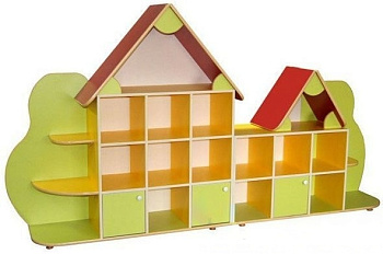 Стенка для игрушек Терем-3, 2600х380х1500 мм