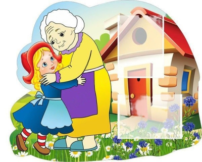 Стенд резной Красная шапочка с бабушкой, 1*0,8 м