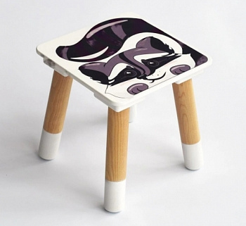 Табурет детский деревянный Енот (1 р.гр.)