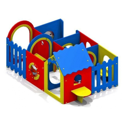 Домик-лабиринт, 6 секций