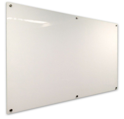 Стеклянная магнитно-маркерная доска Standart c внешними креплениями