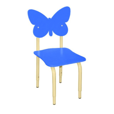 Стул детский на металлокаркасе регулируемый Бабочка