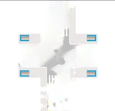 Модель перекрестка с разметкой