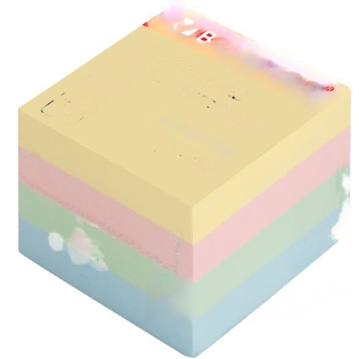 Блок самоклеящийся (стикеры), BRAUBERG, ПАСТЕЛЬНЫЙ, 51х51 мм, 400 листов, 4 цвета, 122858